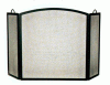3 Panel Black Wrought Iron Screen #61209