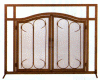 Ornate Style Bronze Screen w/ Doors #61229